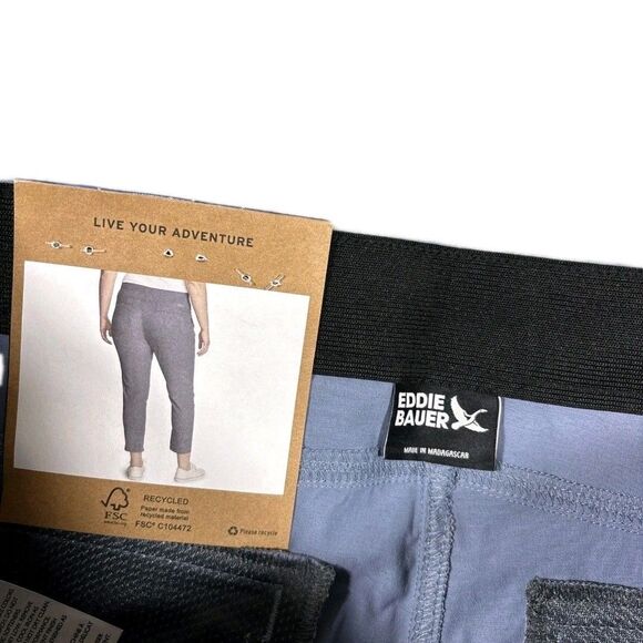 Eddie Bauer Women's Horizon Straight Ankle Pant Performance Stretch Size 8 Blue - Picture 9 of 12